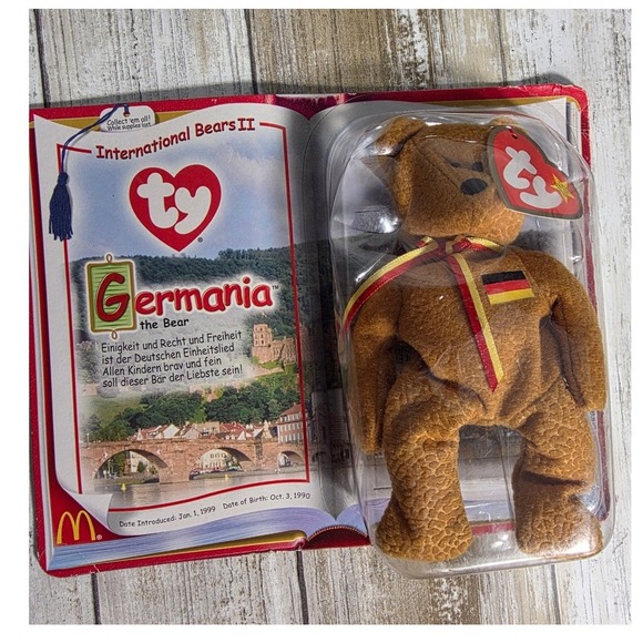 Ty Beanie Babies McDonald's Collection Set 4 Bears Millennium Erin End Germania - Picture 5 of 12